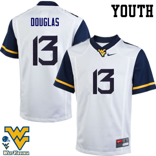 NCAA Youth Rasul Douglas West Virginia Mountaineers White #13 Nike Stitched Football College Authentic Jersey GB23I42KP